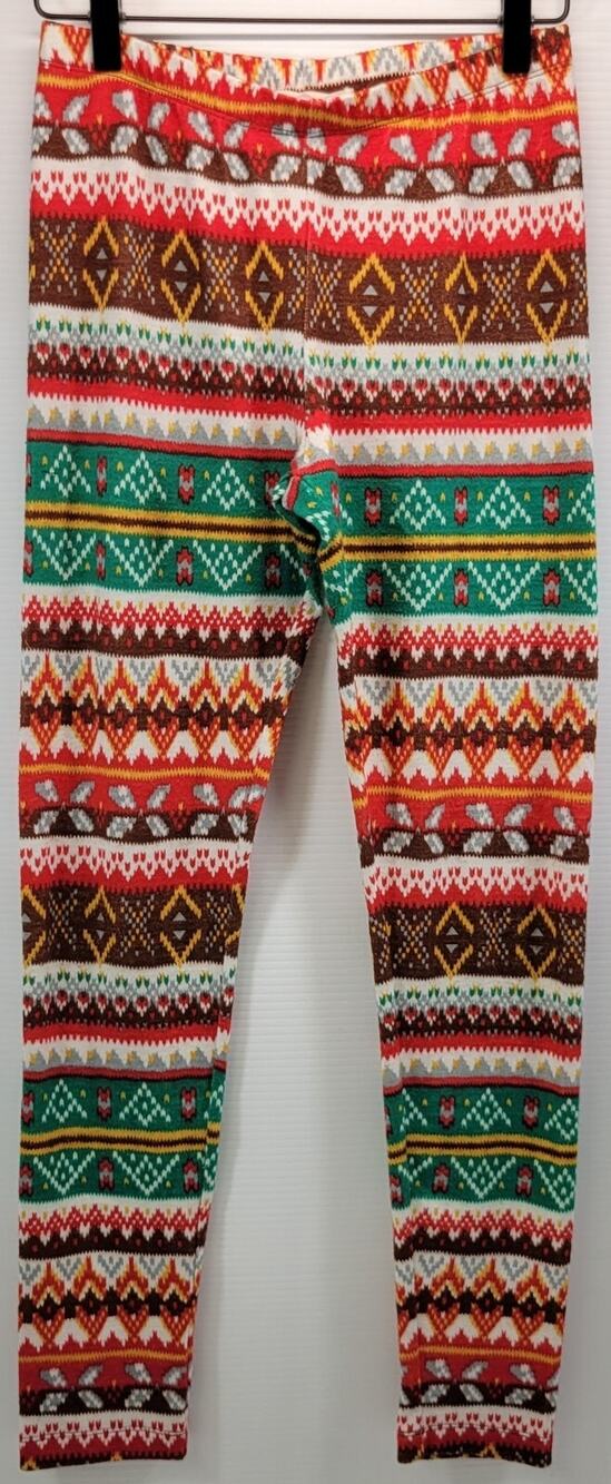 I4) Pink Rose Woman's Stretch Christmas Lounge Pajama Pants Small